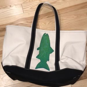 LL Bean large new Boat tote